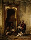 Bazouks in a Doorway by Stanislaus von Chlebowski